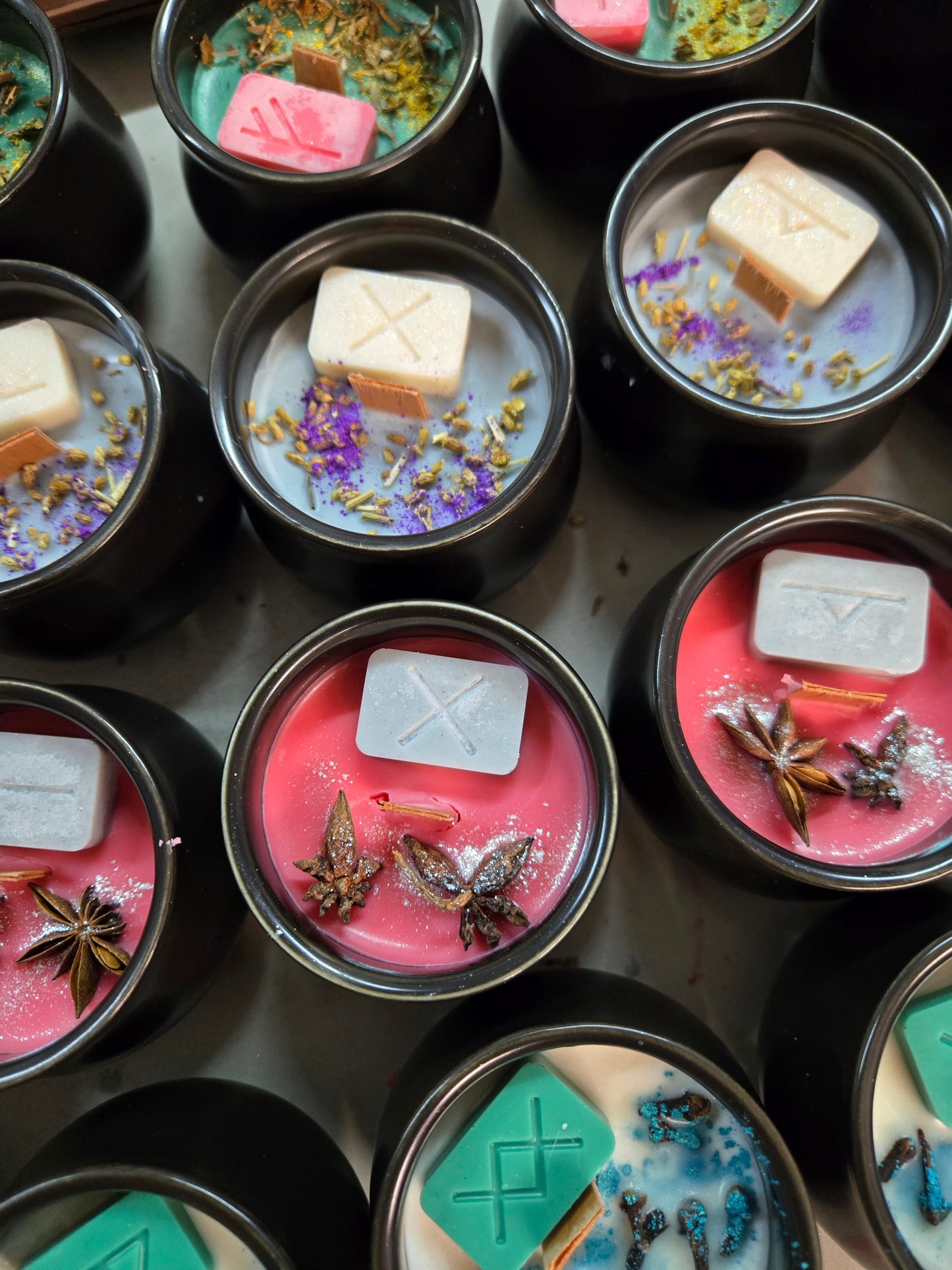Rune Cauldron Candles