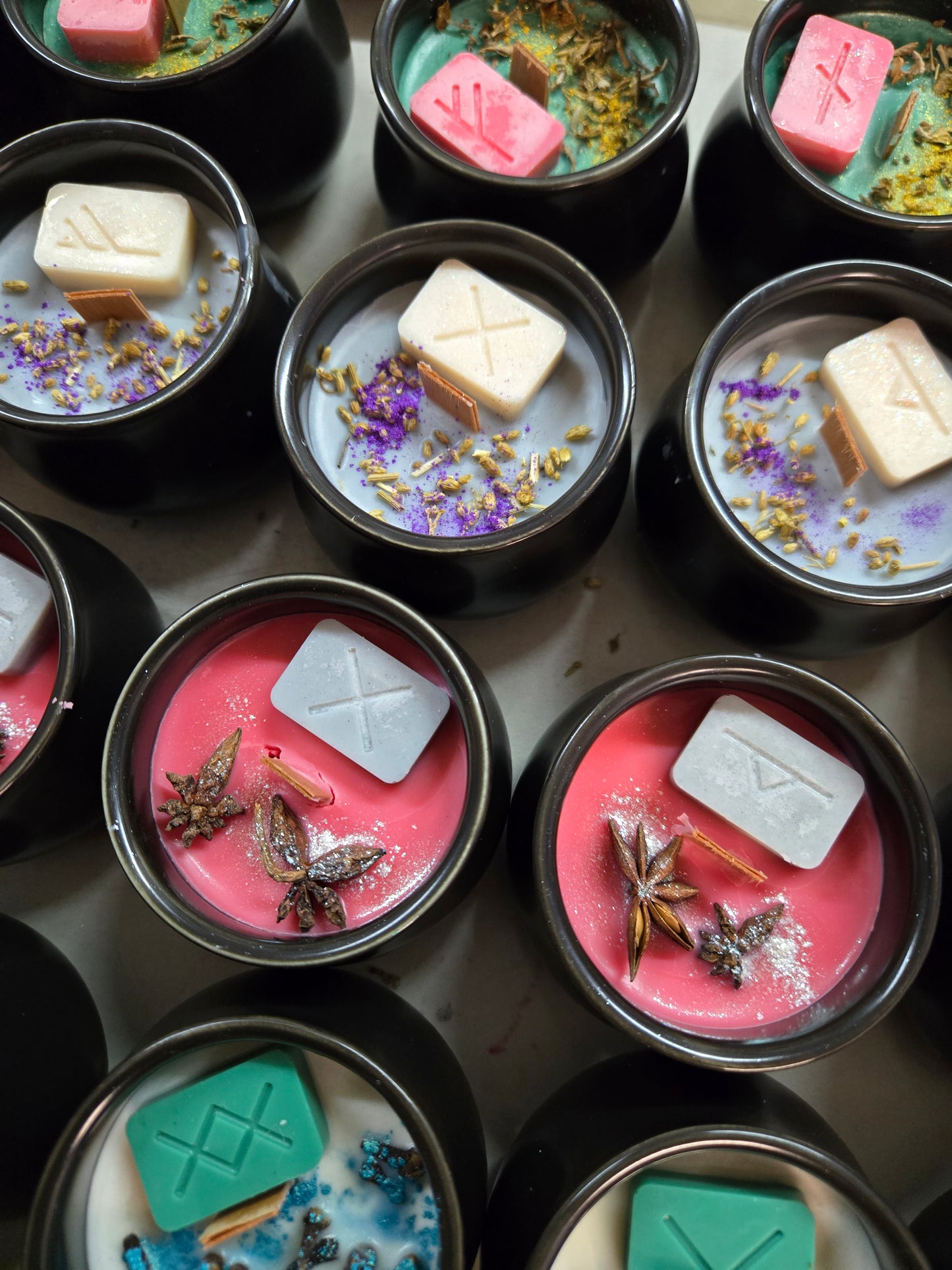 Rune Cauldron Candles