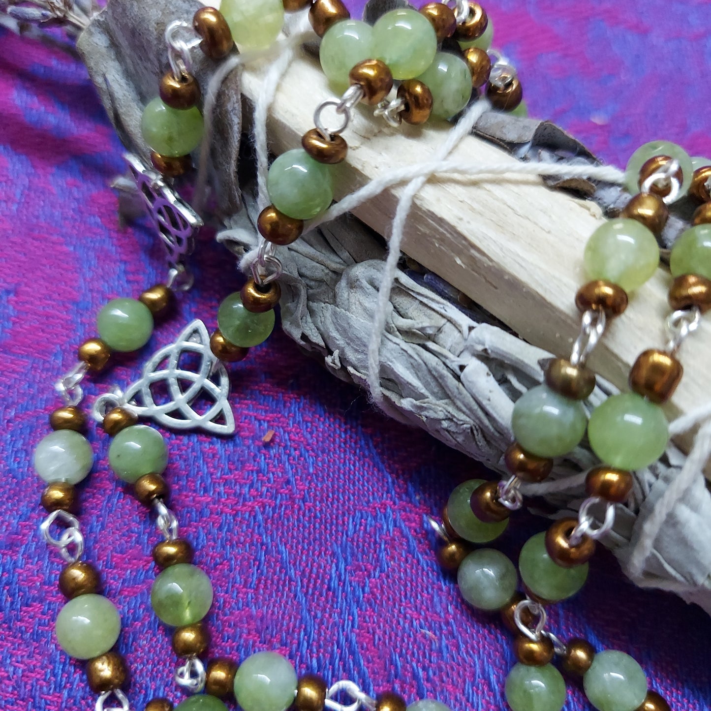 Peridot Wicca Rosary