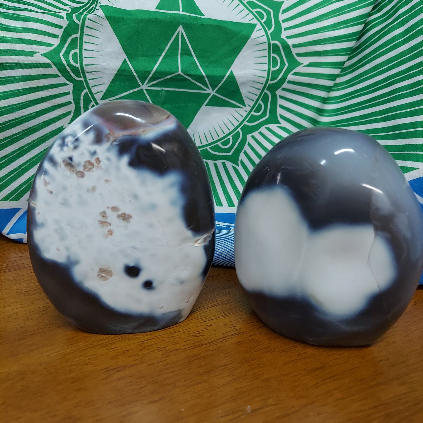 Orca Agate Spheres & Freeforms