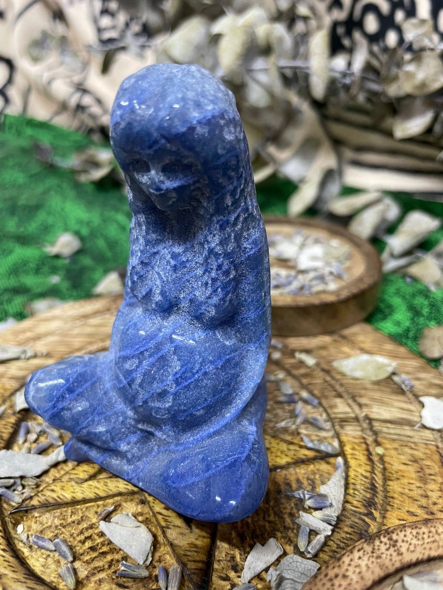 Blue Aventurine Goddess Gaia