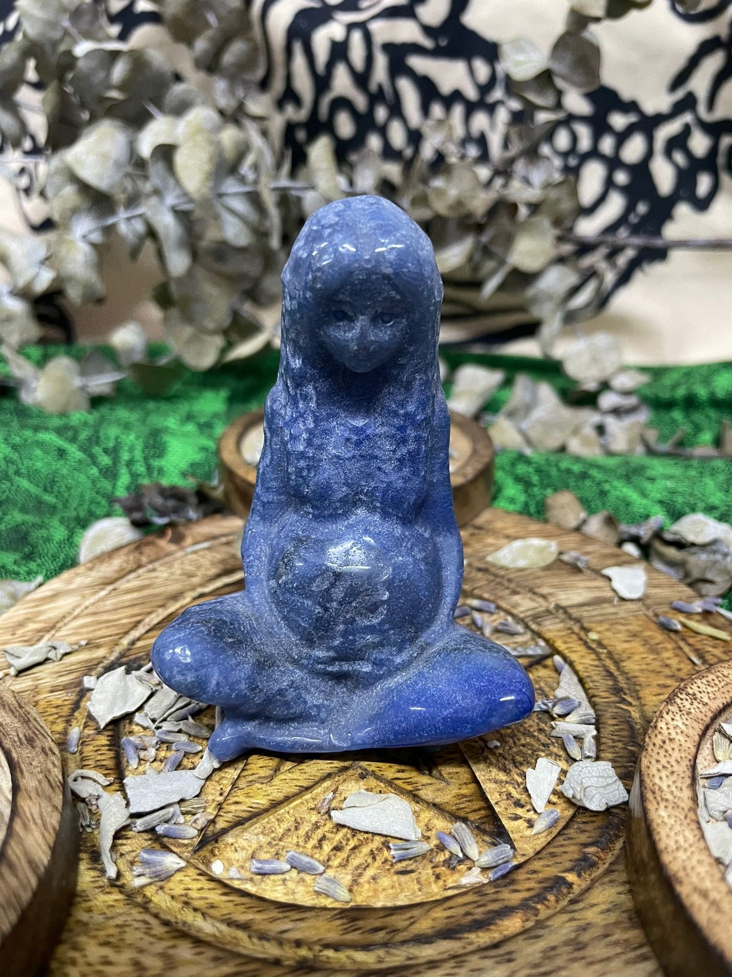 Blue Aventurine Goddess Gaia