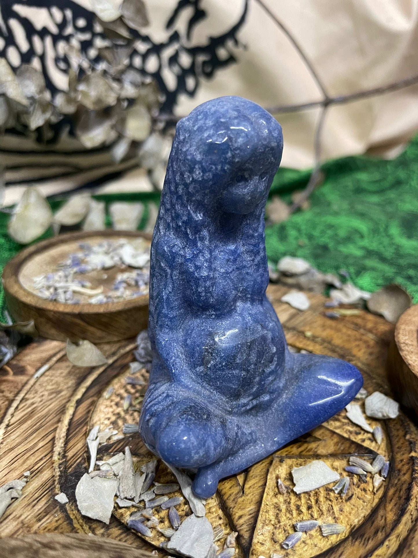 Blue Aventurine Goddess Gaia